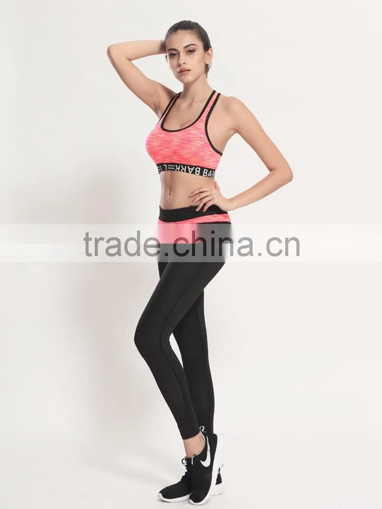 New Design Women gym running pants/bra fitness yoga sportwear suit