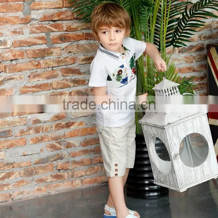 Organic boutique cotton kid clothes child clothes