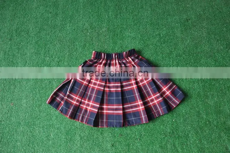 2016 popular primary red school uniform skirt