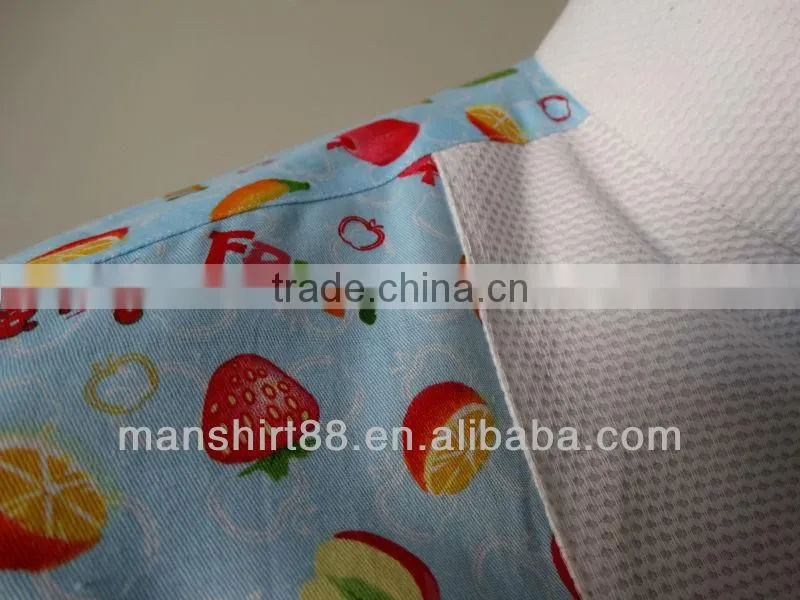2017 superbly design fruit print french cuff washed marcella tuxedo shirt