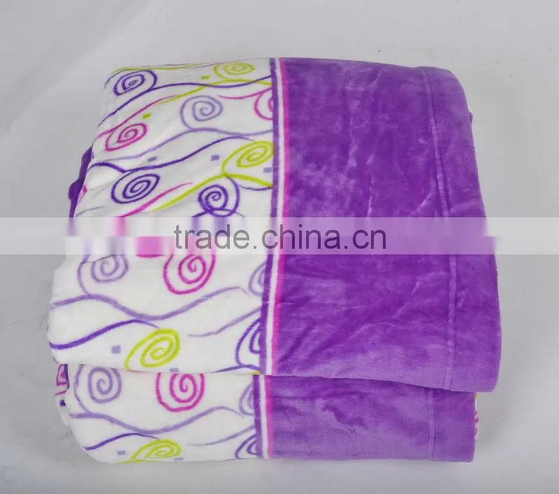 QUEEN SIZE printed flannel fleece bedding sheet set for china manufacturer