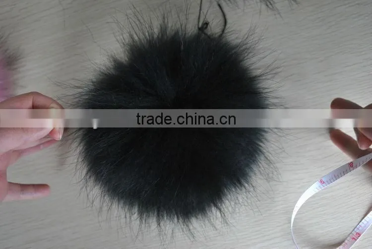 YR892 Hot Hot Cute Raccoon Fur Pom Poms Fur Balls