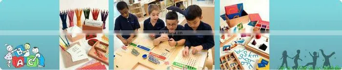 Montessori Material Wooden Science Education Kits With Locks