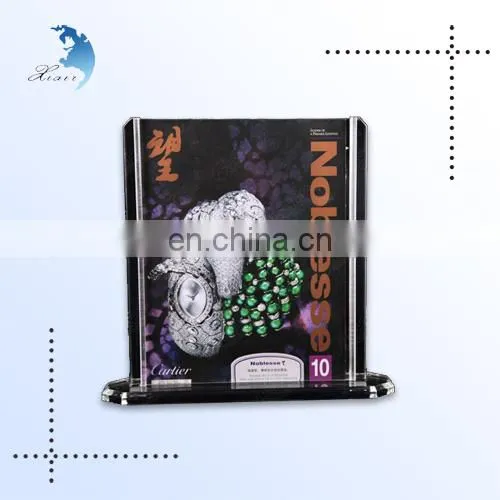 Custom 8.5x11 advertising acrylic sign rack holder tent card display
