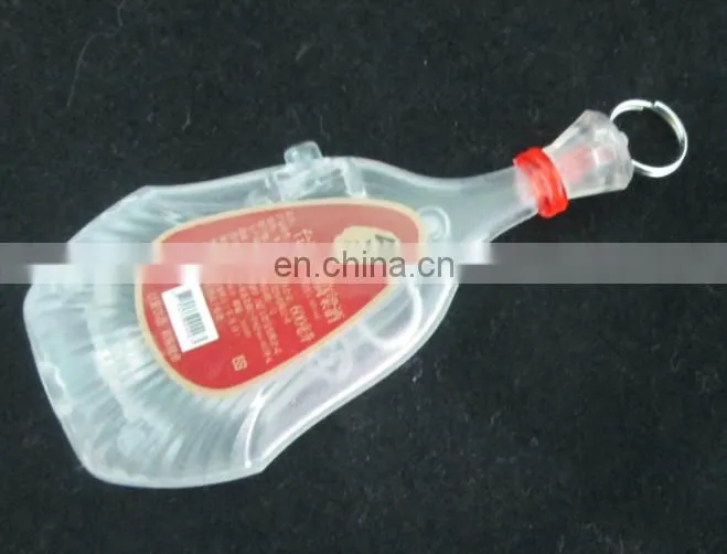 mini bottle led logo project led bottle keychain (OEM welcome)