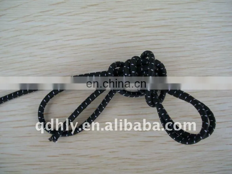 high tenacity black elastic bungee strings