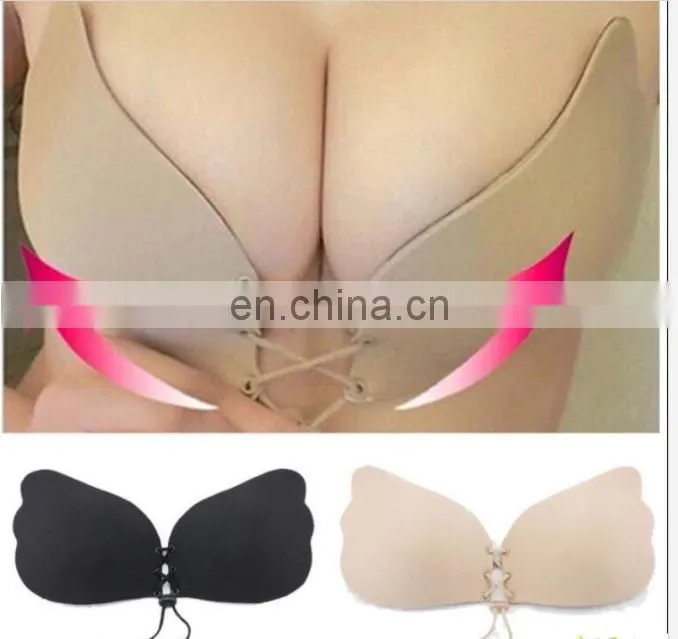 Push up Seamless fly Bra Adhesive Silicone Backless Wedding Bralette Strapless Invisible Women Underwear