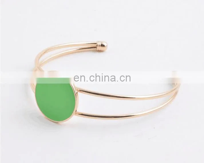 Tortoise Shell Monogram Bangle Bracelet