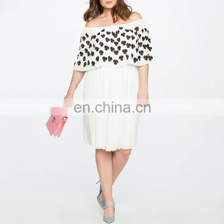 China high quality clothing factory plus size women clothing dinner party dress for fat women