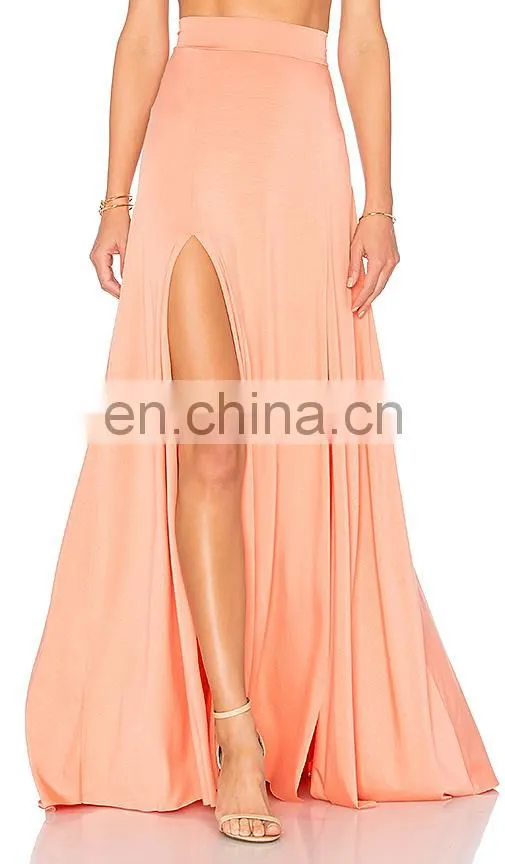 Women Office work wear skirts pleated mid Spring 2016 Female high waist Long Skirt