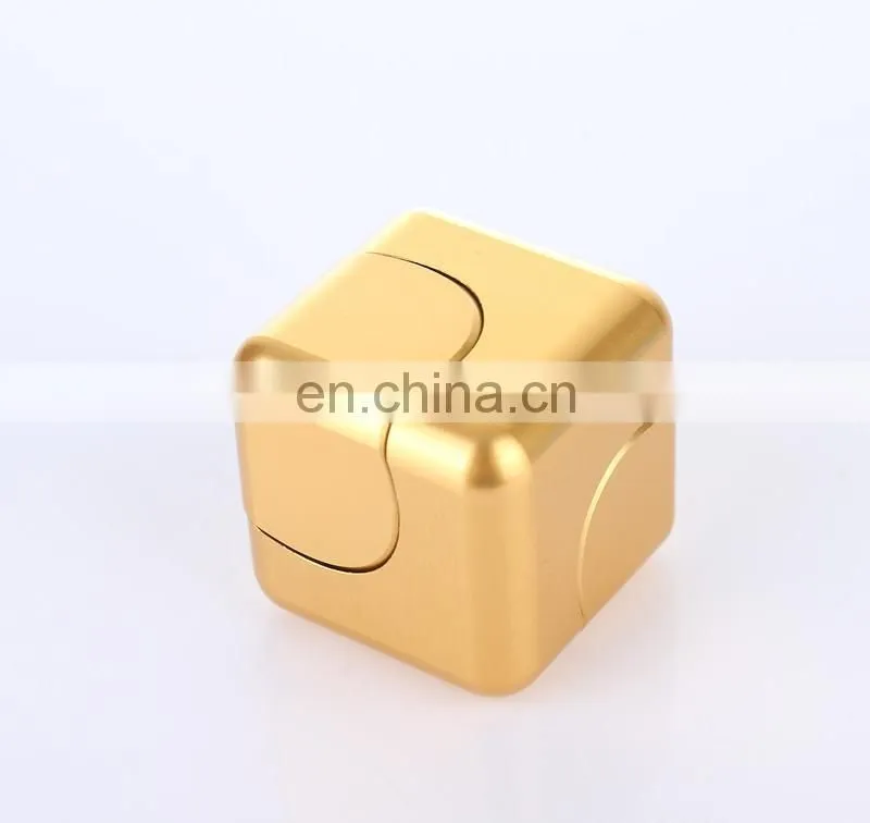 Pcc Team Square Spinner cube Fidget Toy EDC Fidgets cube Spinner For Autism and ADHD Increase Focus Square magic hand spinner