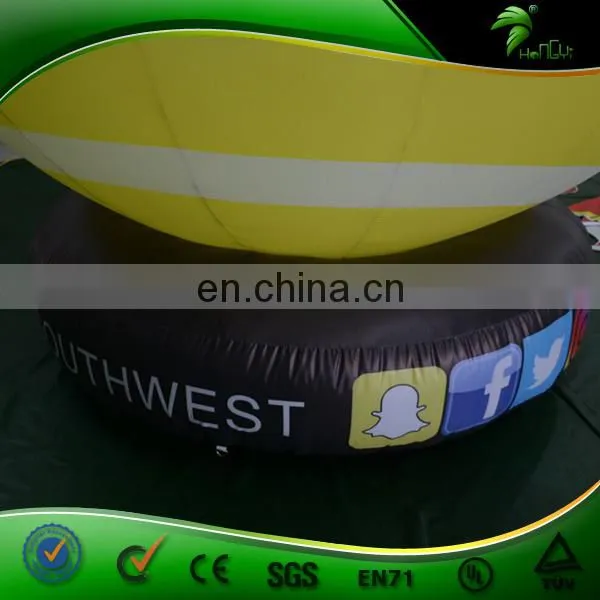 Outdoor Giant Inflatable Advertising Display Balloon with Base Inflatables LOGO Waterproof 3 D Led Lighting Ball
