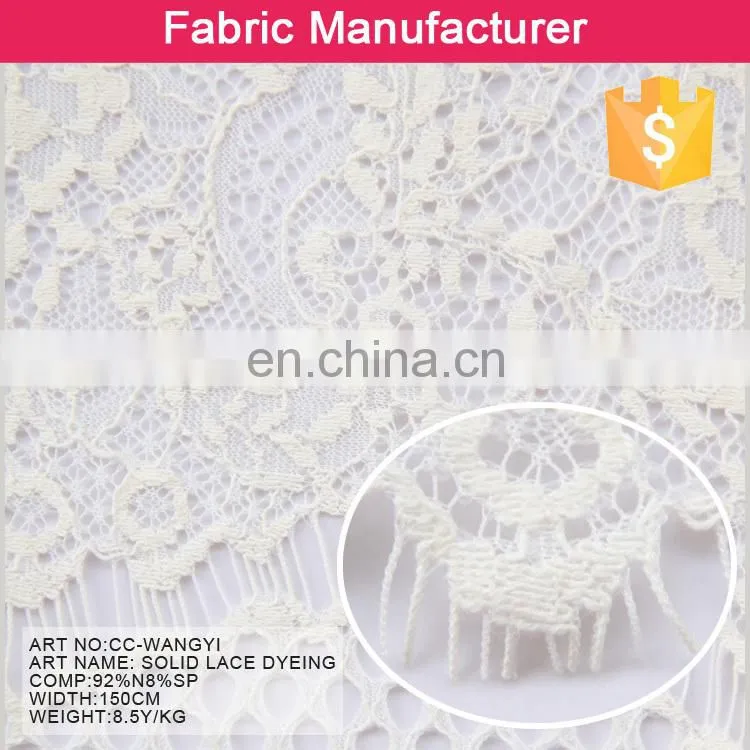 2015 design new fashional 90/10 Nylon /spandex Lace for Ladies' Garment new fashional lace