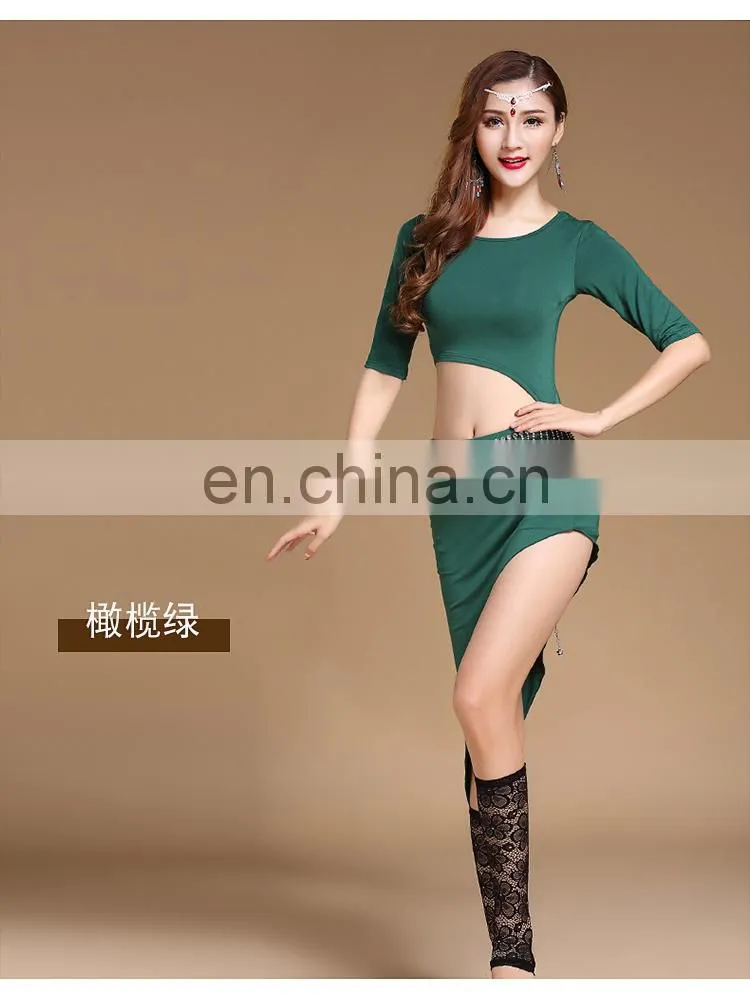 T-5192 Sexy modal stage performance latest designed belly dance skirt