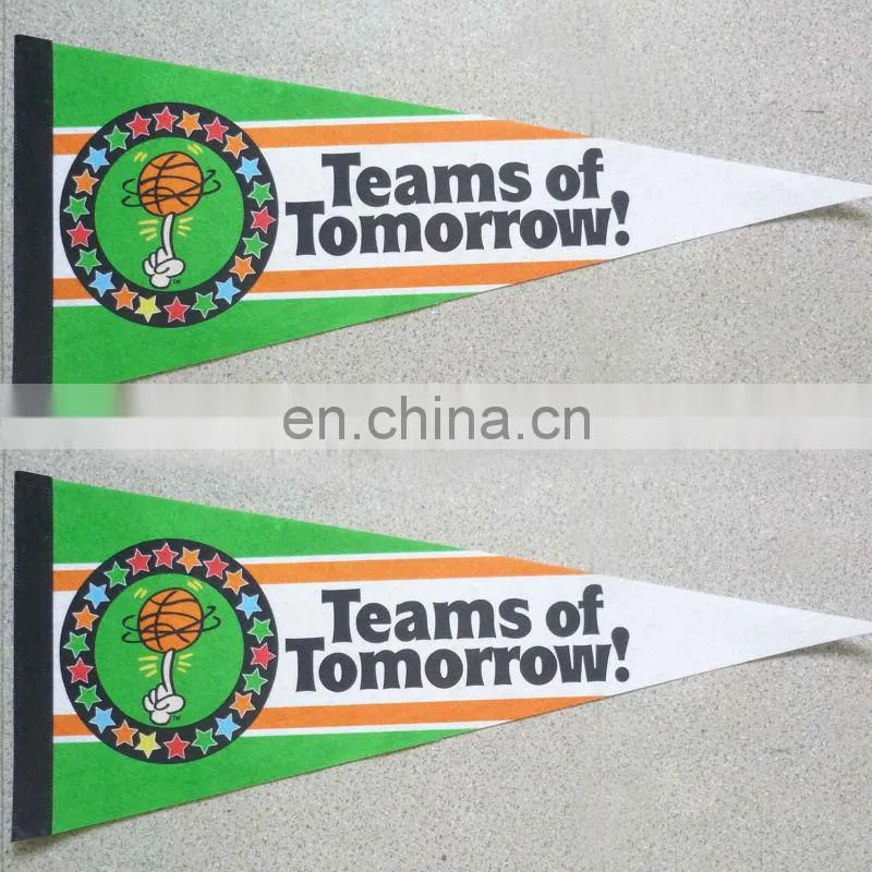 wholesale advertising custom felt triangle flag