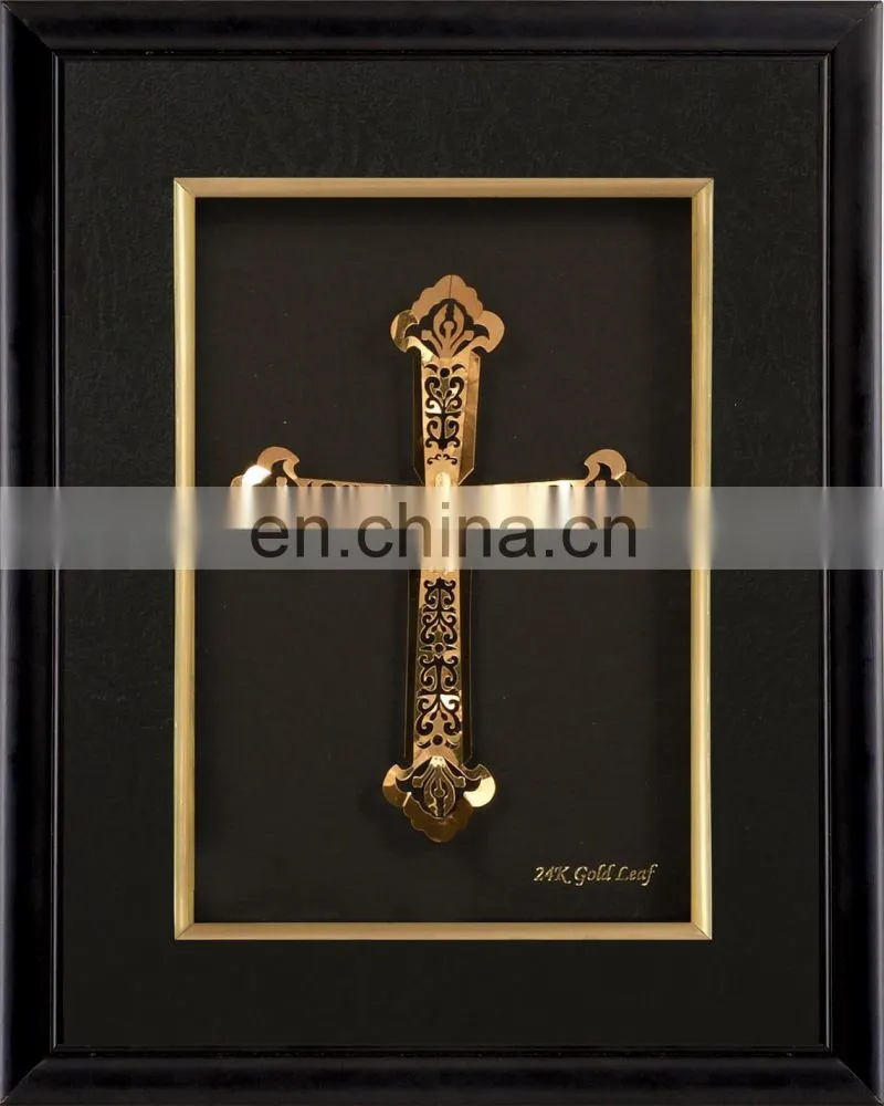Fineness Angel Cherub Framed Picture of Painting in gold leaf plated nice home decoration