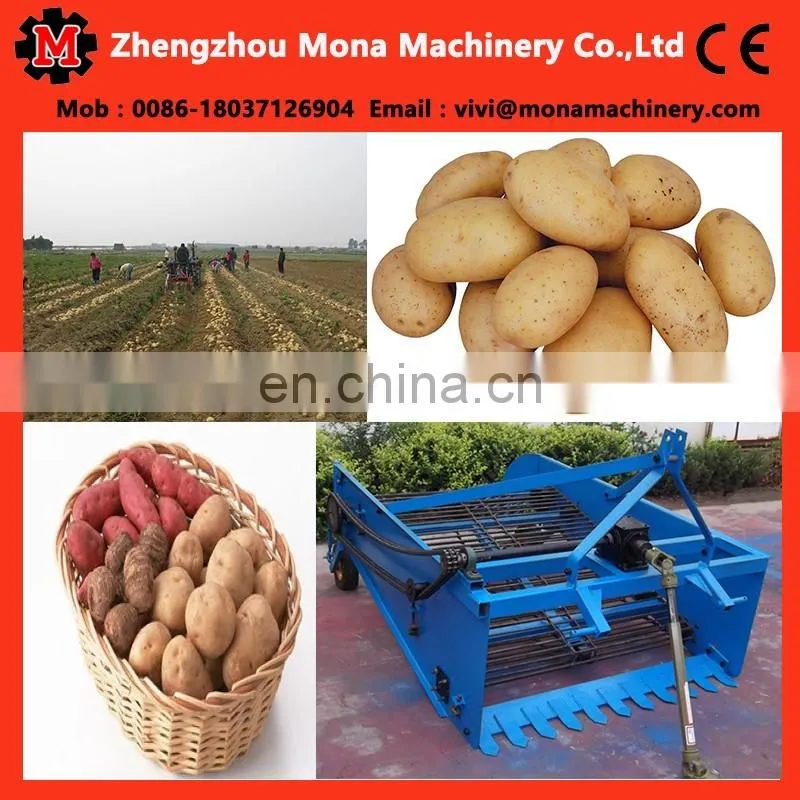 Small tractor mounted onion cassava sweet potato murphy carrot turmeric harvester