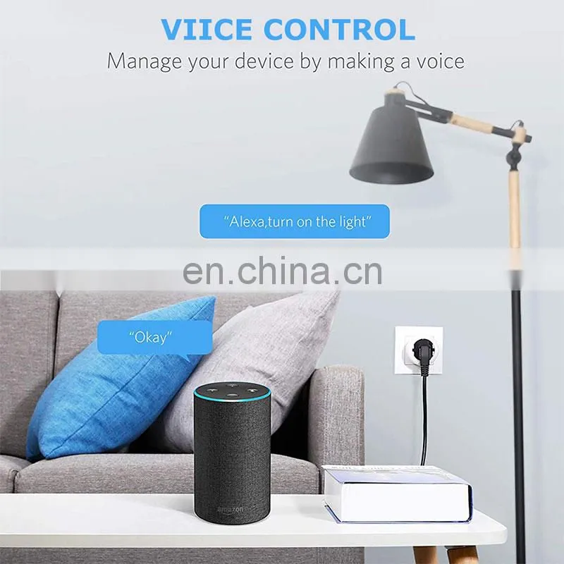 Tuya Smart Plug Power Monitor , Smart Wifi Eu Timer Sockets Power Energy Meter mini smart multi plug