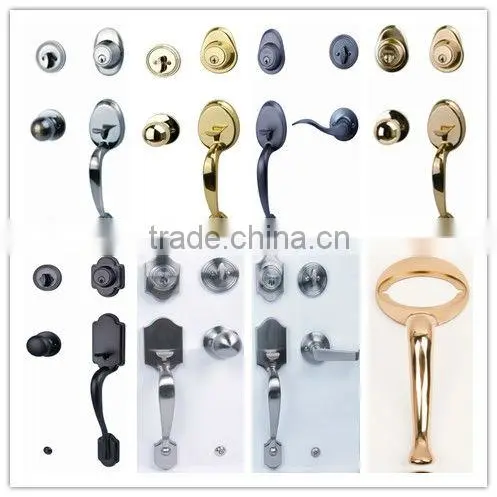 H8591PB:TRUST Solid Brass Pull Handle Lockset