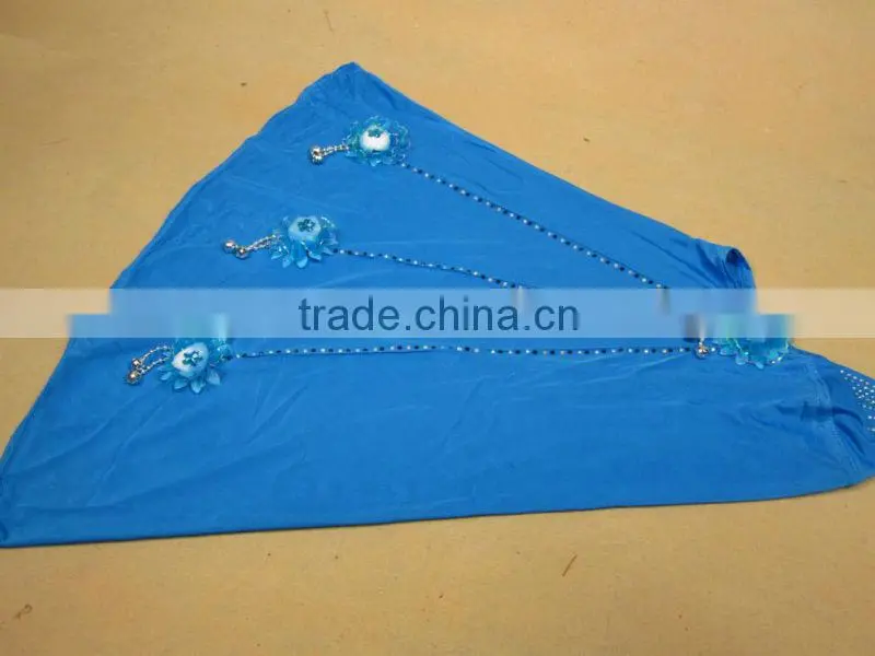 A527 newest design one piece muslim long HIJAB 4 flowers islamic hijab