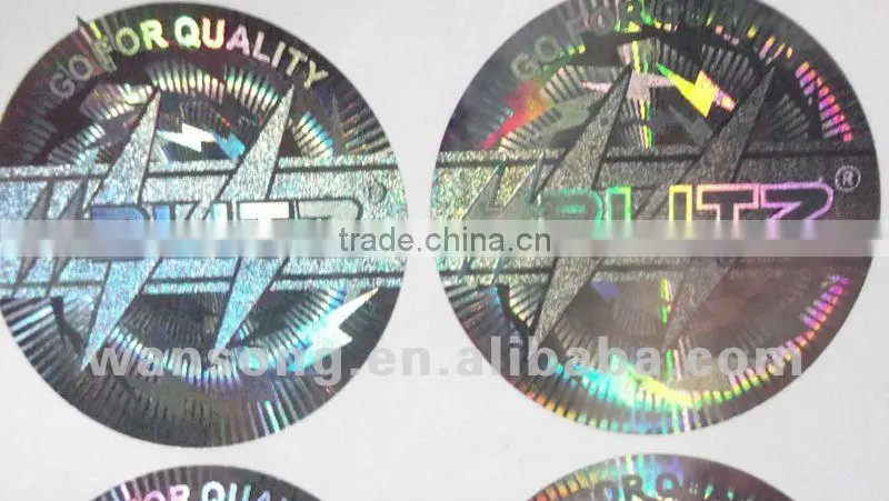3D hologram sticker with company logo printing