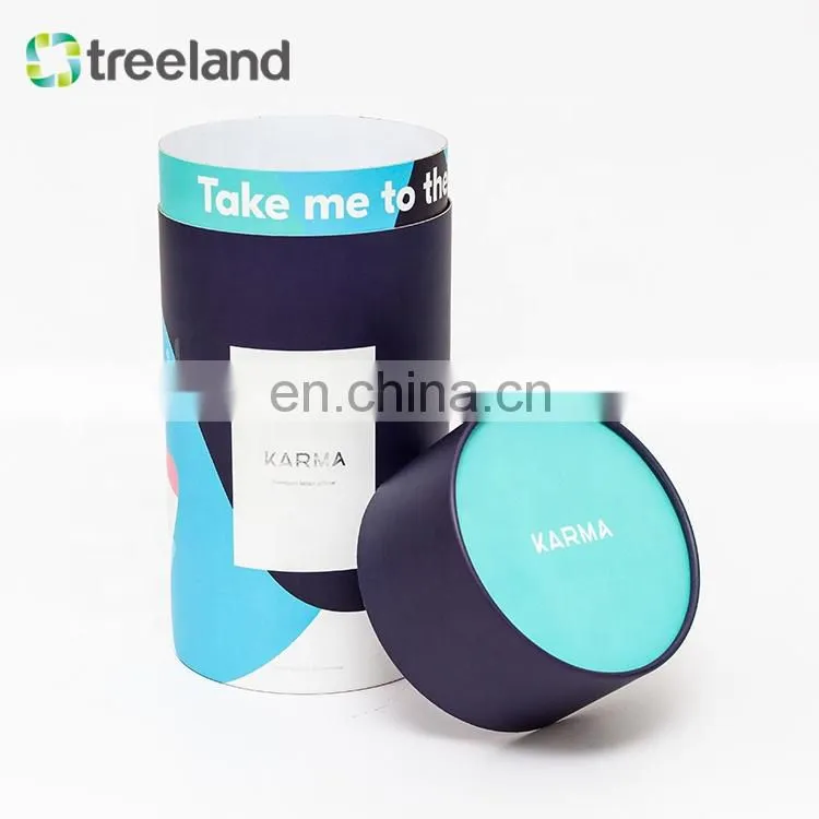 Custom Rigid Pillow Round Kraft Paper Tube Packaging