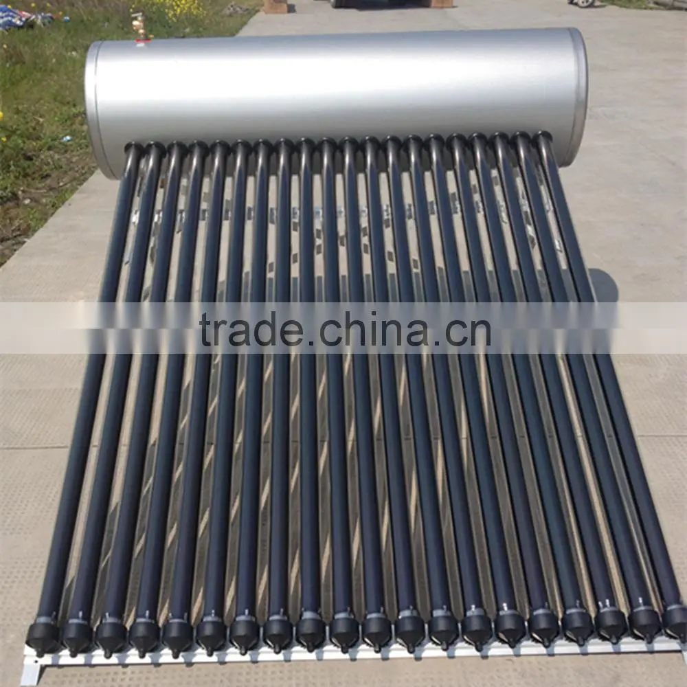 High quality non-pressurized compact stainless steel price of solar water heater