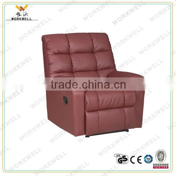 WorkWell classical vibrator electric lift motor PU leather recliner sofa Kw-Fu48