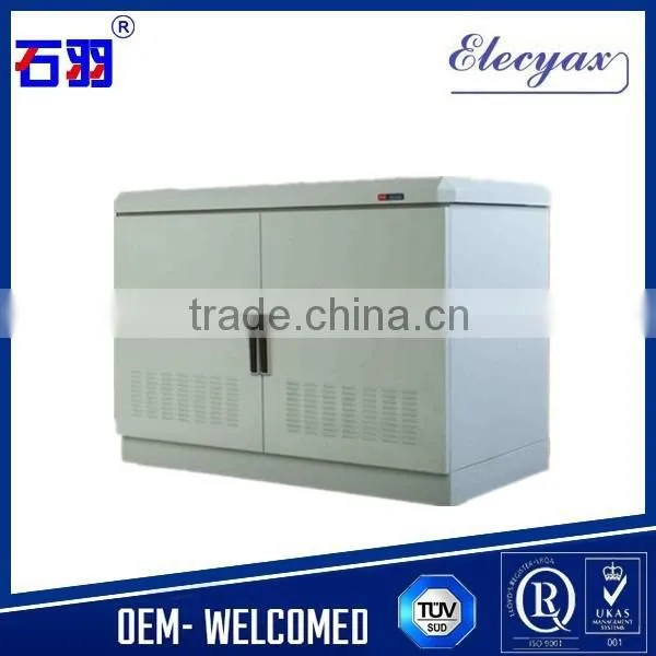Galvanized steel outdoor battery enclosure/SK-12090 IT enclosure rack cabinet with air conditioner