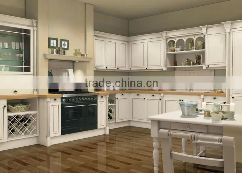 European style apartment kitchen cabinet model