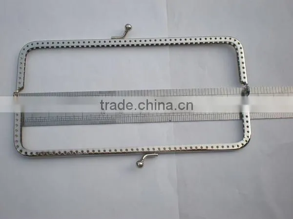 Square Metal Purse Frame With Sewing Holes