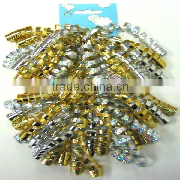 Solid Gross Printed Transparent Multi-colors Poly Curly Bows/Poly Ribbon Gift Wrapping Bows/Decoration Ribbons