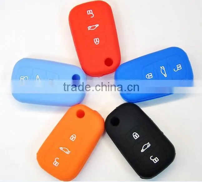 2016 High quality Cartoon Colorful Automative Silicone Car Key