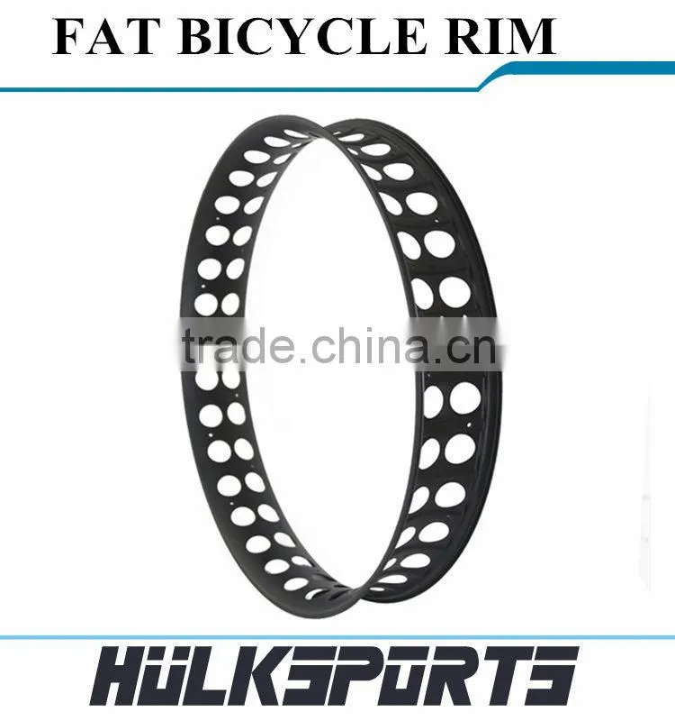 Bicycle Parts Carbon 26ER Profile 25mm Fat Wheel Rims Width 100mm Carbon Fiber Wheels Tubuless Hookless Rims Fat Bike Wheels