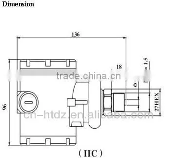 Piezoresistive silicon pressure transmitter with 2088 housing