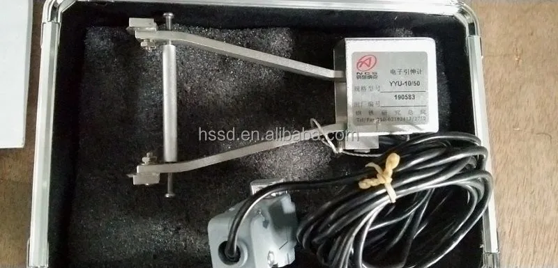 Gauge Length 50mm Elongation Measuring Electric Extensometer