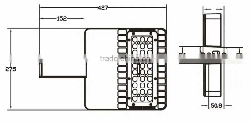 100w Car Parking Lot Shoebox Lights Outdoor IP65 LED Shoebox Lights