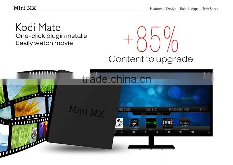 best selling products cable set top box price full hd 1080p android mini mx tv box