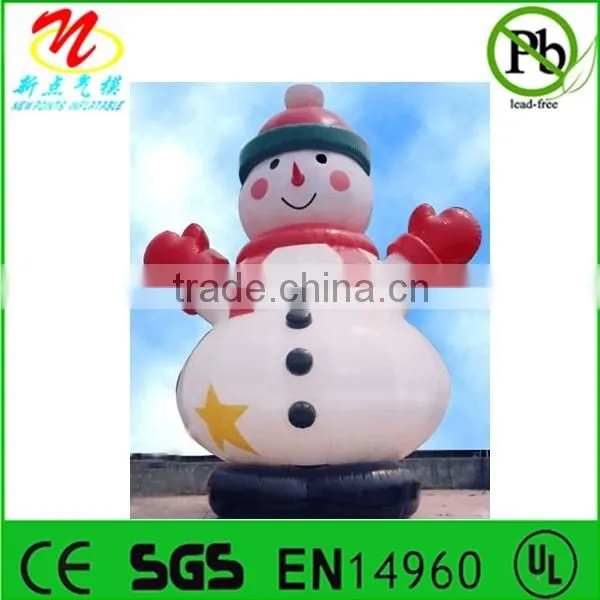 Big pvc inflatable snowman for Christmas decorations