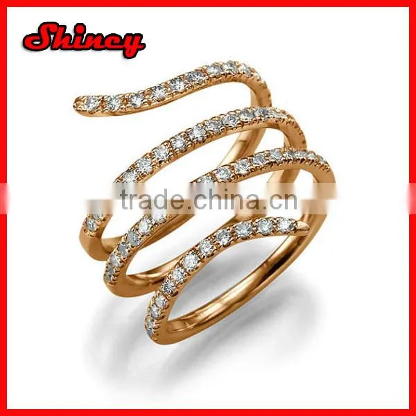 2015 bling micri pave cz big gold ring designs for men