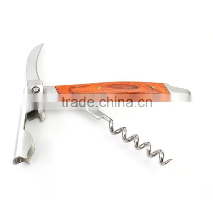 Popular wooden handle bottle opener