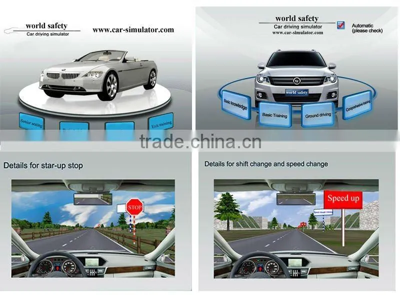 Driving simulator with 26'' LCD Display (Arabic/English/Vietnam/Spanish)