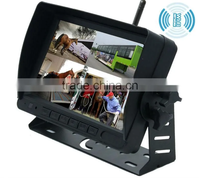 2.4Ghz digital wireless car camera system with DVR recording, QUAD function, provide stable, confidential signal