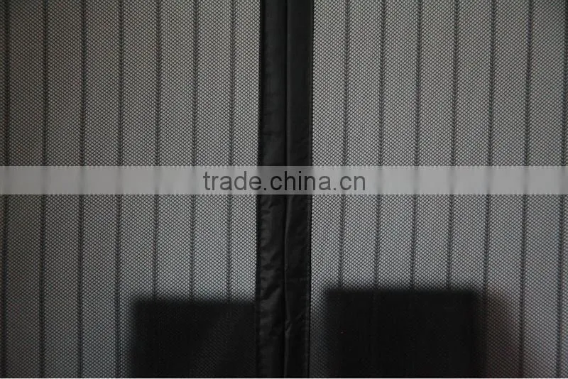 Magnetic anti-mosquito screen door curtain