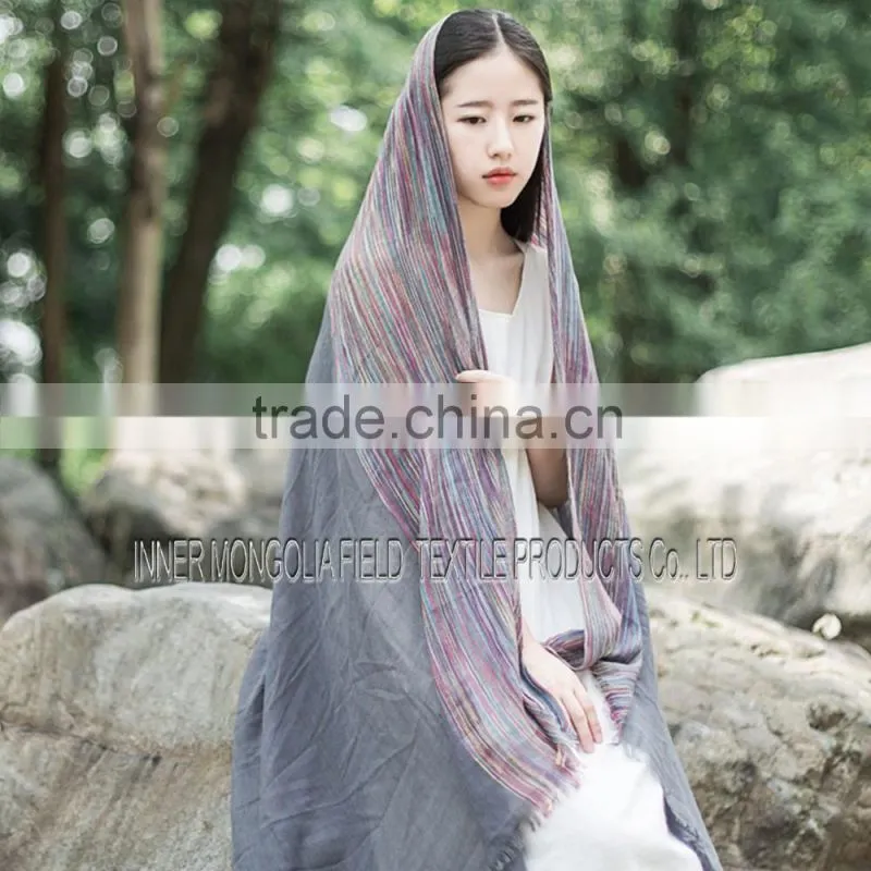 New Retro Women Lady Voile Soft Silk Scarf Large Beach Shawl