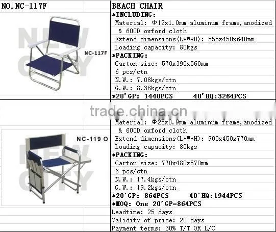 Outdoor furniture Folding chair, 2014 hot sale foldable chair