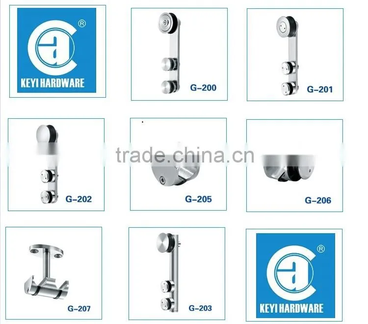 High quality Stainless steel glass hanging wheel /sliding door fitting (G-201)