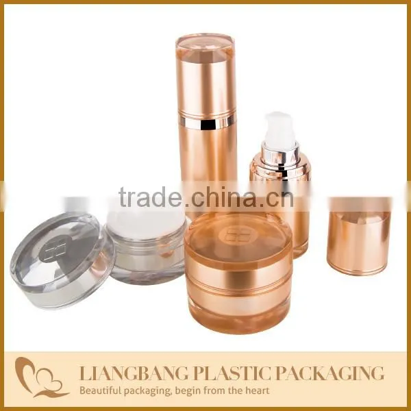 2015 nice cap with shining series jar cosmetic packaging