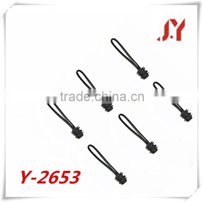 Custom high quality Stylish Plastic & Leather Zipper Puller