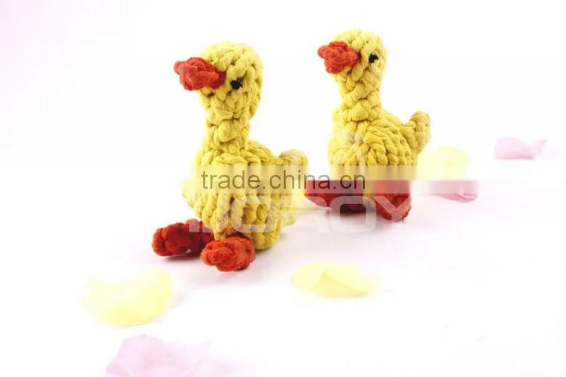 2014 all new funny duck animal shape cotton pet toys and pet products